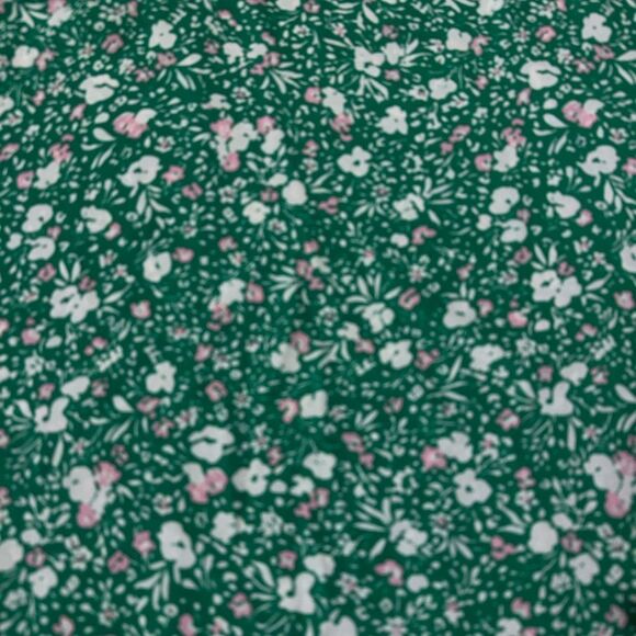 Women's Green Floral Blouse - Picture 3 of 4